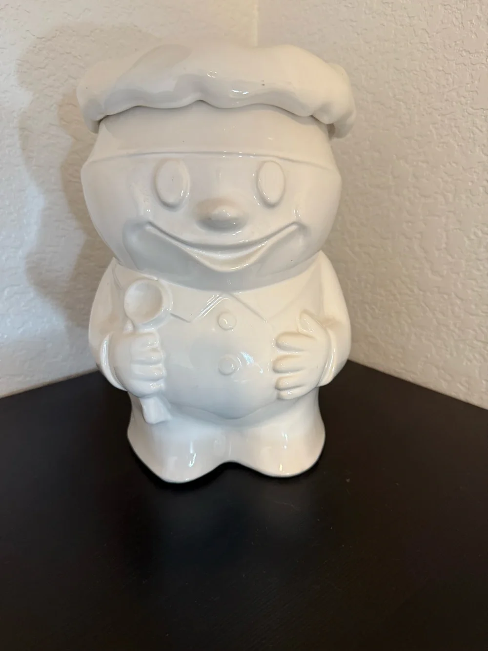 Ceramic VINTAGE McCOY PILLSBURY DOUGHBOY BOBBY BAKER COOKIE JAR – 10” UNPAINTED